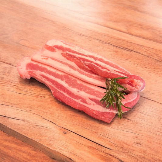 Pancetta di maiale a fette